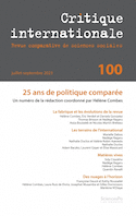 Critique internationale, no 100